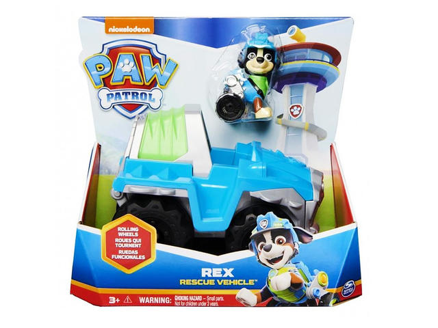 Masinuta cu figurina Paw Patrol, Rex Rescue, 20138435