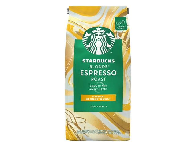 Cafea boabe prajire usoara, punga, Starbucks Blonde Espresso Roast, 200g