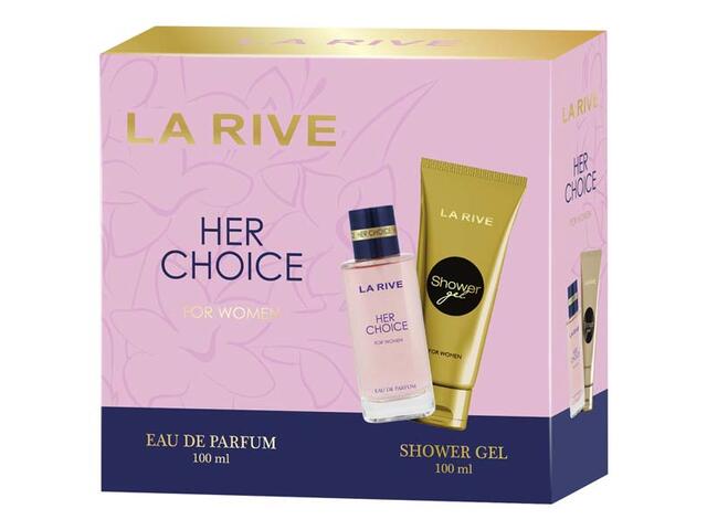 La Rive Her Choice Set Apa De Parfum 100 Ml / Gel Dus 100 Ml