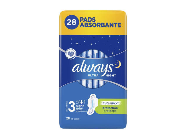 Absorbante Always Ultra Night, 28 bucati