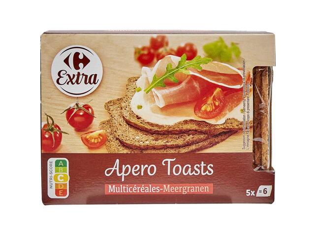 Carrefour Extra - Paine prajita, fina, dreptunghiulara, cu cereale 100g