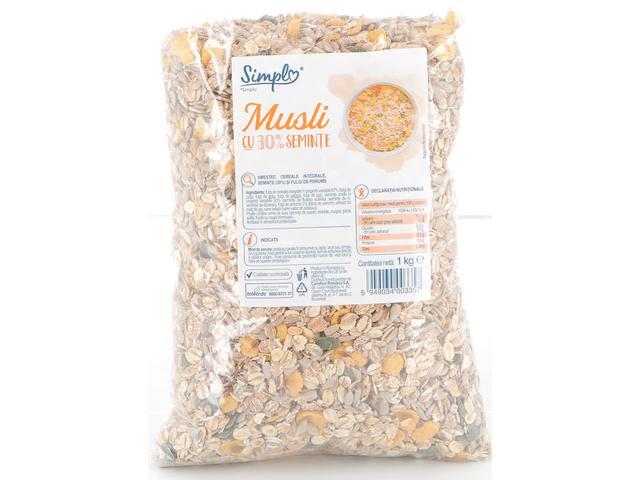 Musli cu 30% seminte Simpl 1kg