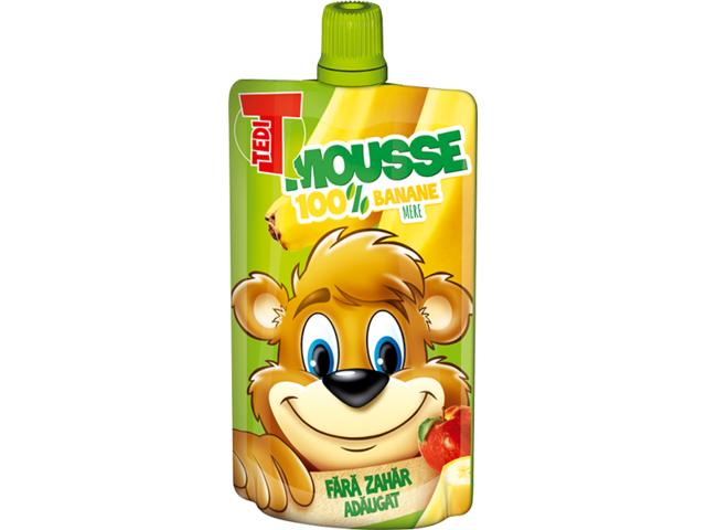 Mousse de banane, mere si morcovi 100 g Tedi