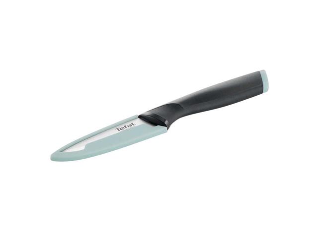Cutit Pentru Decojit Tefal Essential Comfort K2216555, 9 Cm, Lama Din Inox, Protectie Pentru Lama, Maner Ergonomic, Negru & Verde