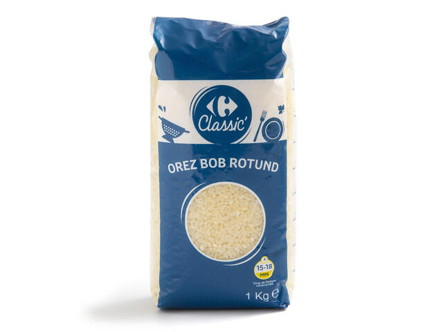 Orez bob rotund clasic 1 kg Carrefour