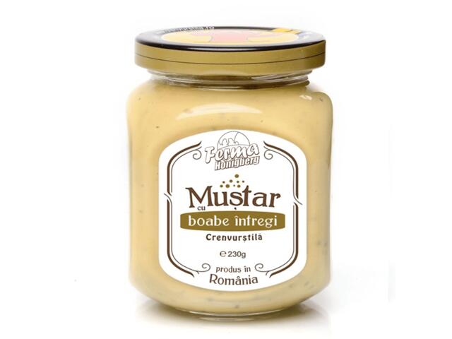 Mustar cu boabe Ferma Honigberg 230 g