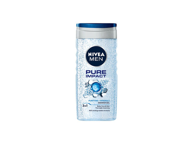 Gel de dus Nivea Men Pure Impact, 250ML