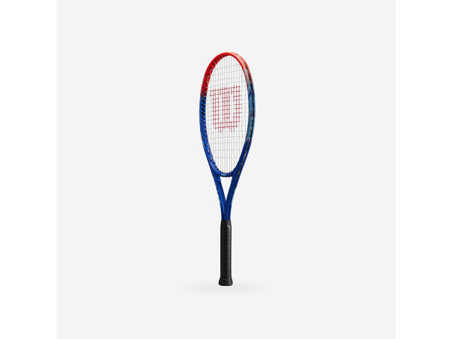 Rachetă de tenis, adult, începător, aluminiu, Wilson Impact albastru-roșu.