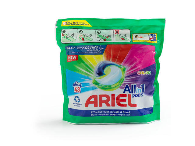 Detergent capsule Ariel All in One PODS Color, 43 spalari