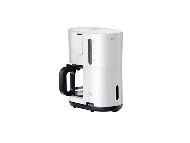 Cafetiera Braun KF1100WH, 1.38 litri, 1000 W, Alb