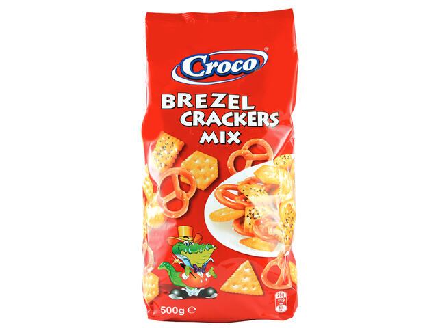 Croco mix brezel si crackers 500g