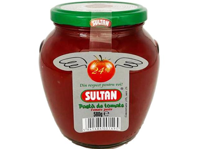 Pasta de tomate 24% Sultan 580g borcan