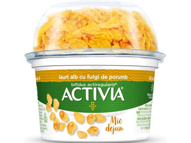 Activia Mic dejun Iaurt Cremos cu un mix de Fulgi de Porumb 168g