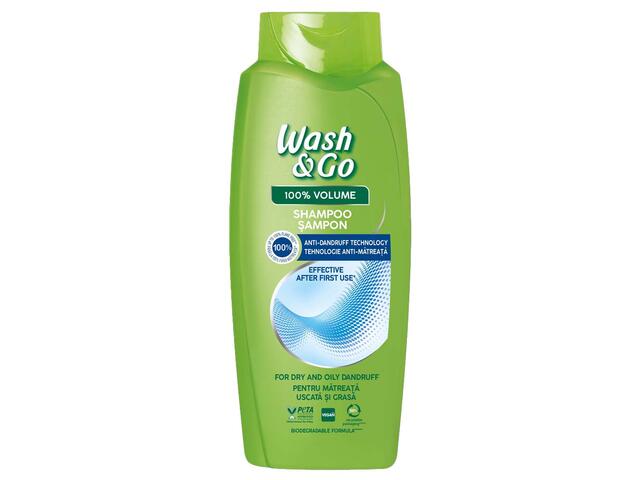 Sampon pentru matreata uscata si grasa Wash & Go, 675 ML