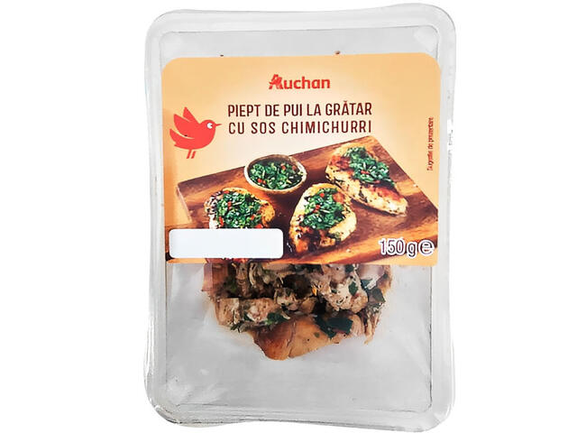 Piept de pui la gratar cu sos chimichurri Auchan, 150 g