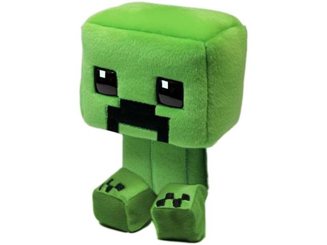 Jucarie plus Minecraft Creeper, 16 cm, Multicolor