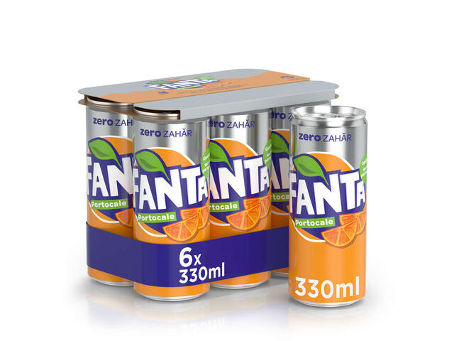 Fanta Portocale Zero Zahar 6x0.33L DOZA