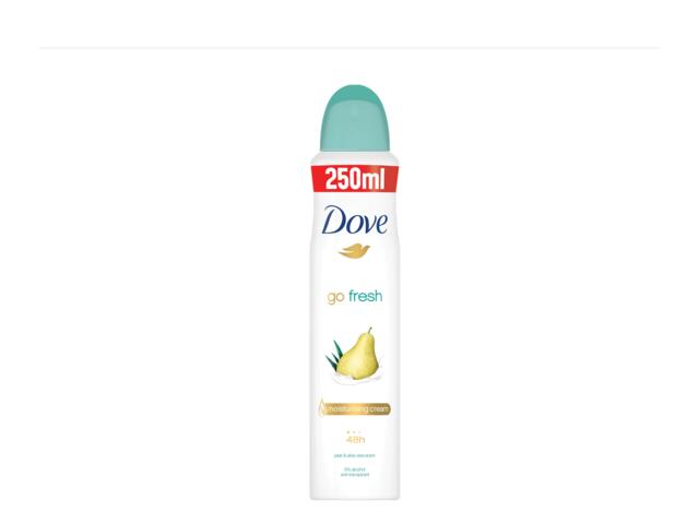 Antiperspirant Deo Dove Go Fresh Pear & Aloe Vera 250Ml