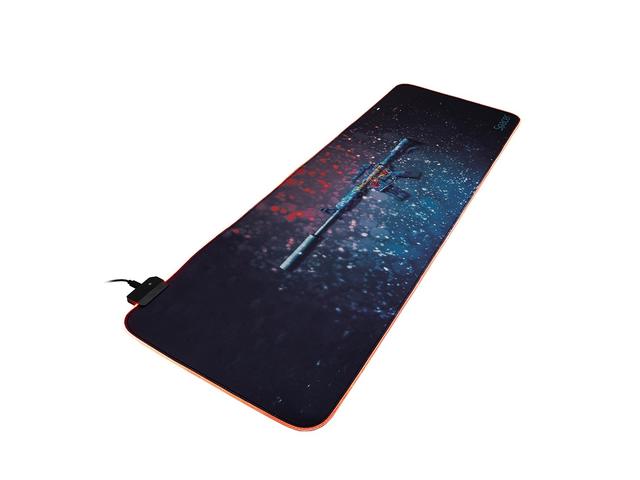 Mousepad gaming Spacer, RGB, 900 x 300 x 3mm, Negru