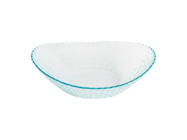 Fructiera Hasiri din sticla transparenta cu model 24x28cm