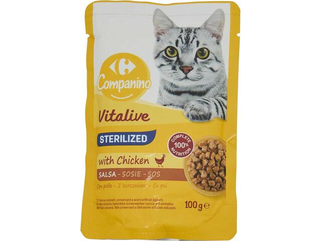 Hrana Umeda Pisici Sterile 100G Carrefour