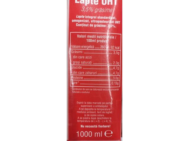 PPX lapte UHT 3.5% grasime 1 L