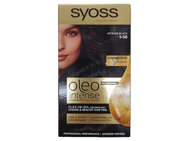 Vopsea de par Syoss oleo intense 1-10 negru intens