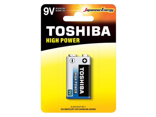 Baterie Alcalina Toshiba, 9V Blu Line, BL 1