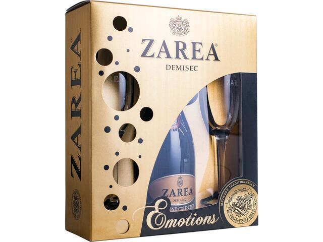 Zarea Emotions Rose (Zarea Diamond Collection Demisec  0.75L + 2 pahare)