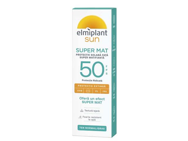 Elmiplant Super Mat Crema Protectie Solara Pentru Fata Fps50 50Ml