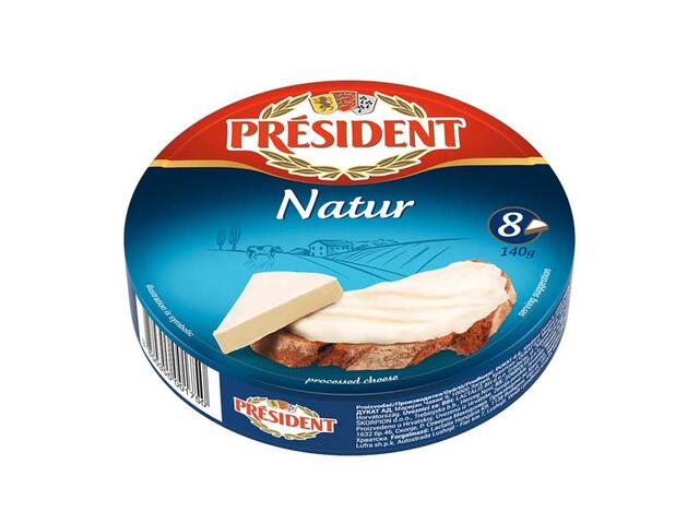 Branza Topita Natur 140G, President