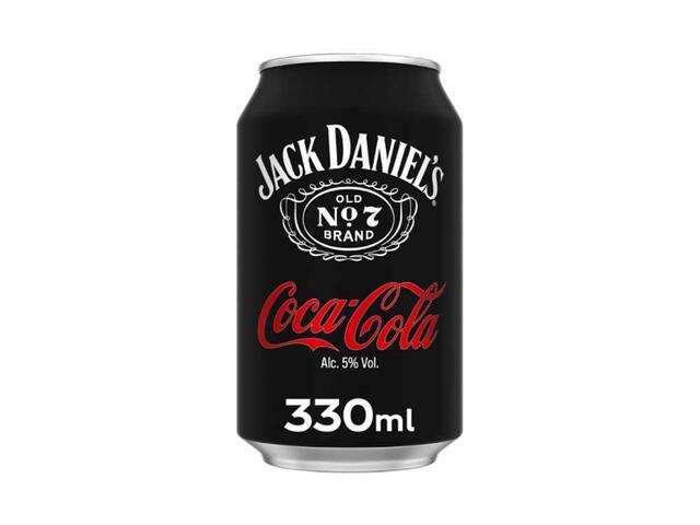 Coca-Cola Whisky Jack Daniels & Coca-Cola, doza, 5%, 0.33l