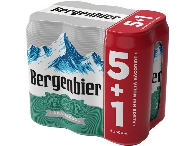 Bergenbier Bere Fara Alcool Doza 0.5L 5+1