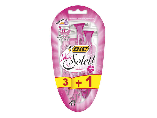 Bic Miss Soleil Pink aparat ras 3+1buc