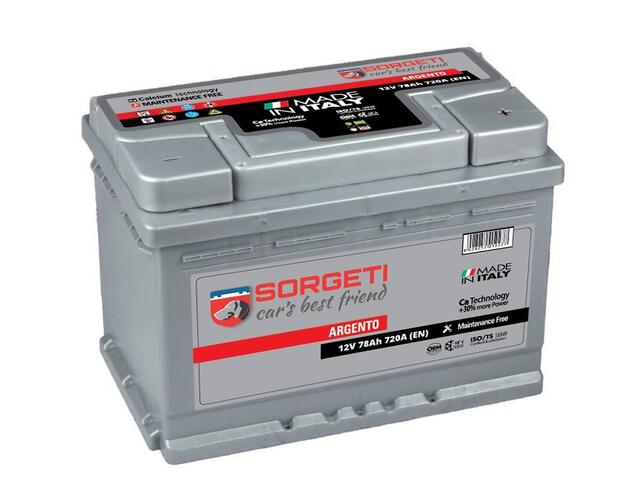 Baterie auto Argento Sorgeti, 12 V, 78 Ah,