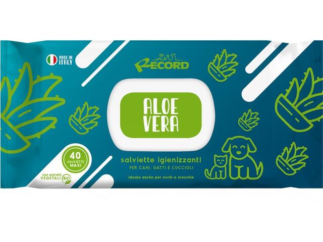 Set 40 servetele antibacteriene cu aloe vera Record