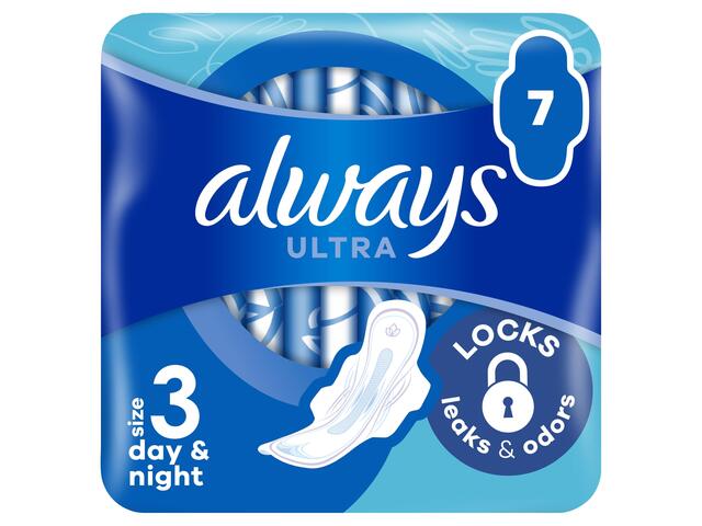 Absorbante Always Ultra Night, 7 buc