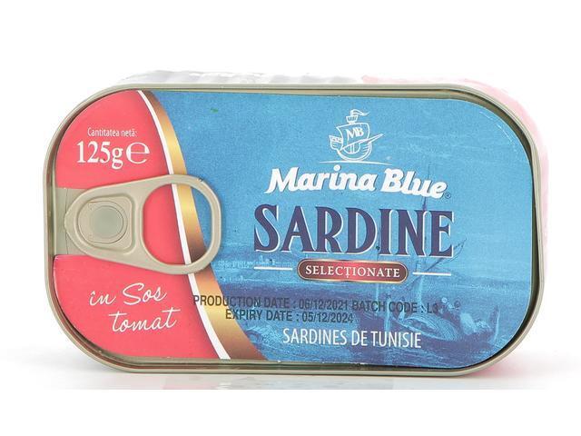 Sardine in sos tomat Marina Blue, 125 g