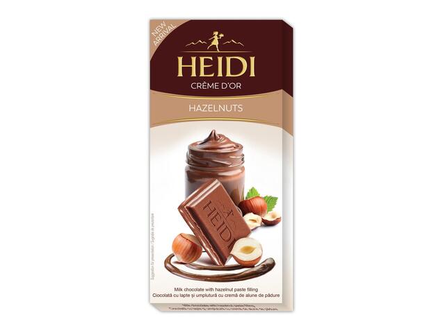 Ciocolata cu alune Heidi Crème D’Or, 90g