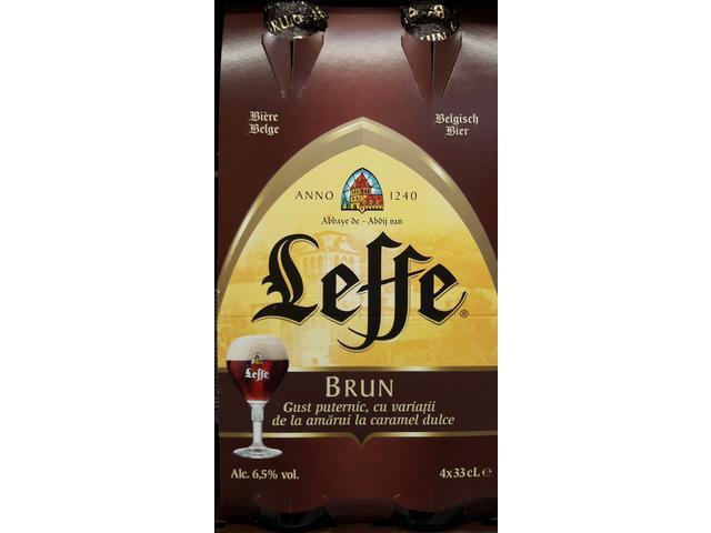 Bere bruna Leffe 4x0.33 l