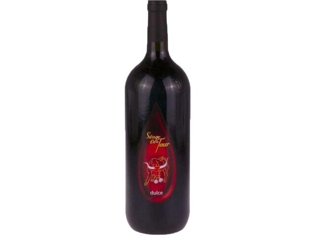 Sange de Taur vin rosu dulce 10% alcool 1.5 l