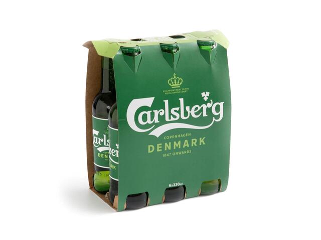 Bere Blonda Carlsberg,Pachet 6 Sticle 0,33L (Club)