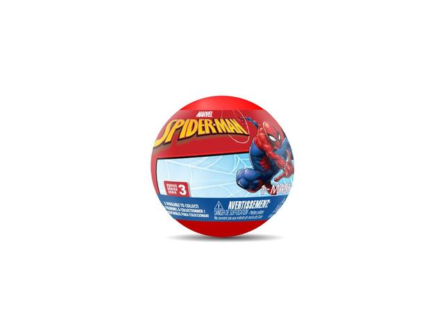 Bila cu figurina surpriza Marvel Spiderman Mash'Ems Series 3, 6 modele, Multicolor