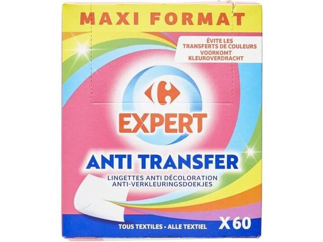 Servetele captatoare de culoare anti transfer, Carrefour, 60 bucati