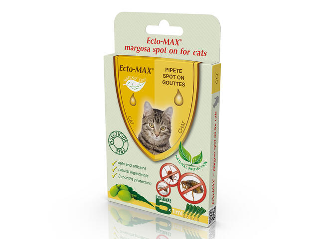Antiparazitar Maravet pentru pisici, 5 x 1 ml