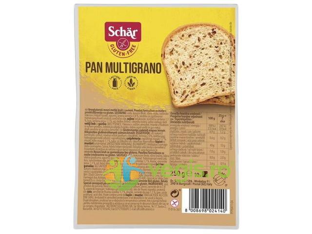 Paine fara gluten, multicereale, 250 g Dr. Schar