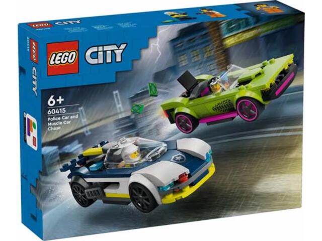 LEGO City Urmarire cu masina de politie si masina puternica 60415