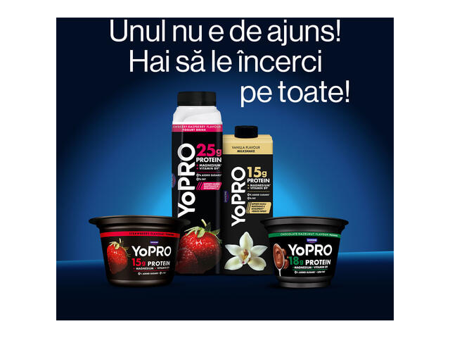 Iaurt cu afine Yopro, 160 g
