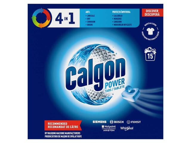 Tablete anticalcar 3in1 Calgon Powerball 15 bucati