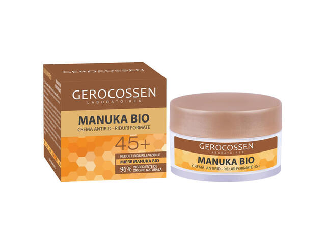 Crema anti-riduri profunde Manuka cu miere si retinol, 50 ml